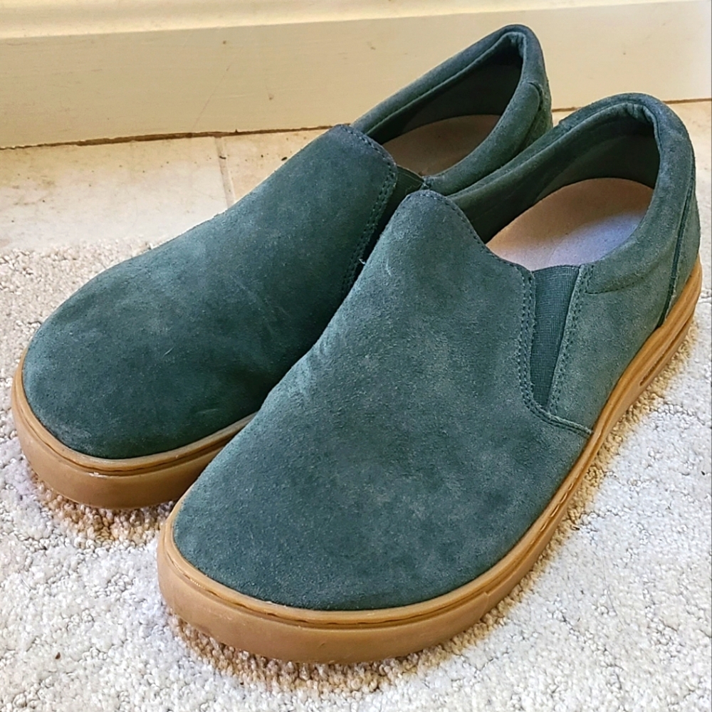 Birkenstock Oswego Green Suede Slip On sz40
